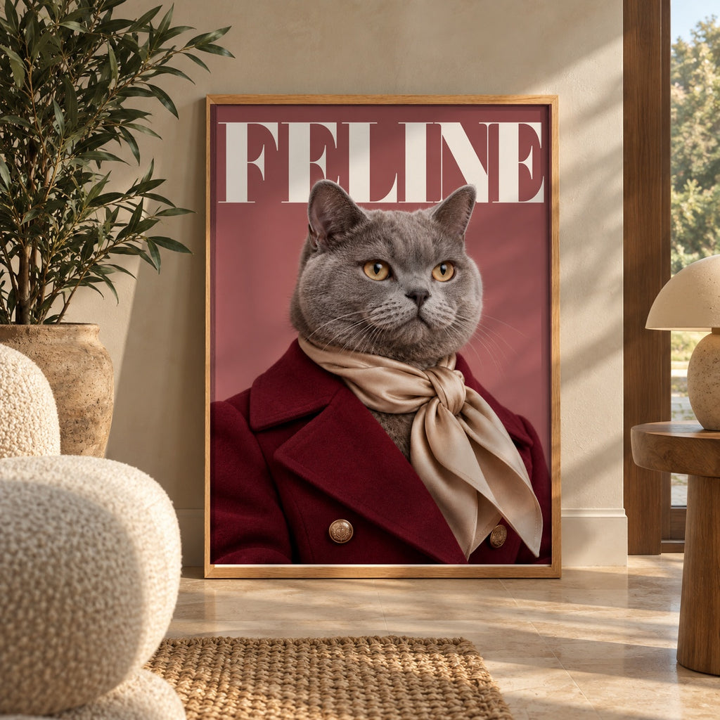 Feline British Shorthair poster — wall art poster display