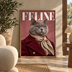 Feline British Shorthair poster — wall art poster display