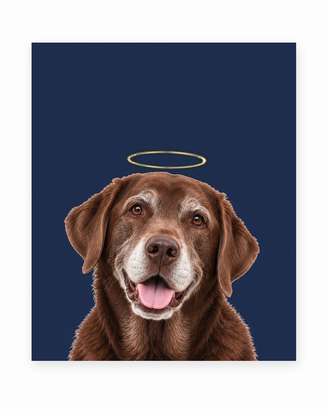 Forever Loved example, Navy background, No name print, Unframed